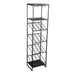 Zalig zwart iron muur wijnrek 46 x 35,5 x 179,5